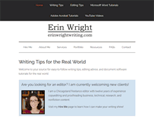 Tablet Screenshot of erinwrightwriting.com